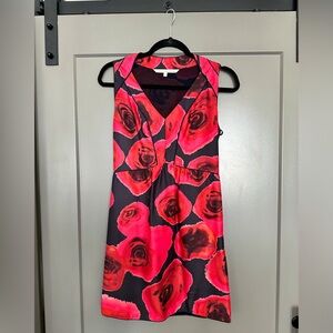 Rachel Roy Rose Print Cotton Dress - Size 2